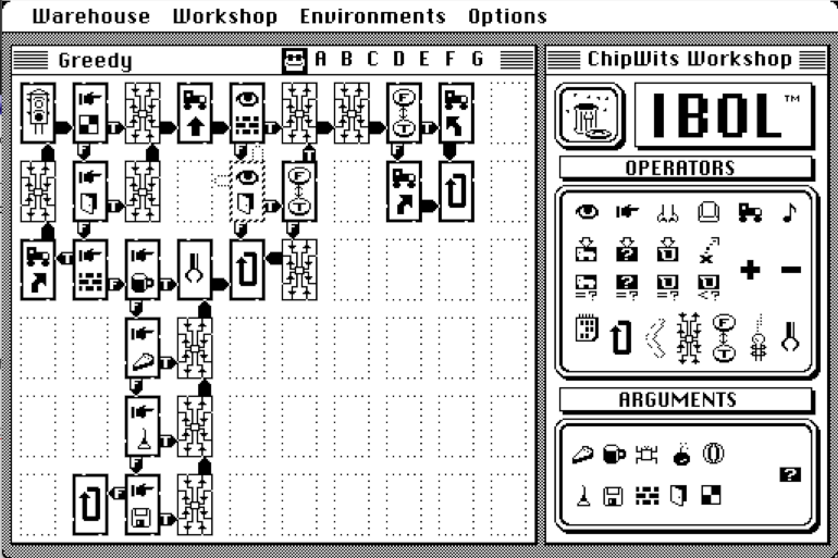 The workshop (IBOL Editor) in the original game design