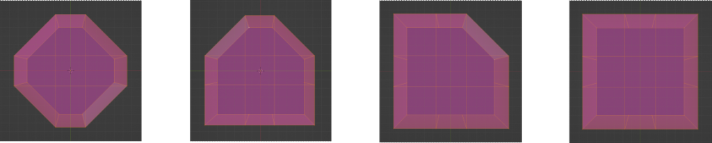 The four sliced wall meshes for ChipWits